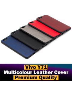 Vivo Y71 Back Cover Multicolour Leather Case For Vivo Y71