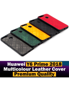 Huawei Y6 2018 Back Cover Multicolour Leather Case For Huawei Y6 2018