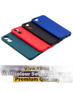 Vivo Y02s Multicolour Soft Back Cover For Vivo Y02s