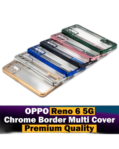 Oppo Reno 6 5G Back Cover Soft Multi Chrome Border Camera Protection Cover For Oppo Reno 6 5G