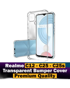 Realme C12 Back Cover Transparent Extra Bumper Anti Shock Soft Crystal Clear Case For Realme C12