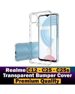 Realme C25s Back Cover Transparent Extra Bumper Anti Shock Soft Crystal Clear Case For Realme C25s