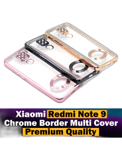 Xiaomi Redmi Note 9 Back Cover Soft Multi Chrome Border Camera Protection Cover For Xiaomi Redmi Note 9