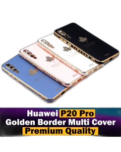 Huawei P20 Pro Back Cover Soft Multi Golden Border Camera Protection Cover For Huawei P20 Pro