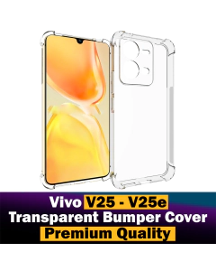 Vivo V25 Back Cover Transparent Extra Bumper Anti Shock Soft Crystal Clear Case For V25