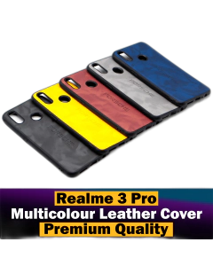 Realme 3 Pro Back Cover Multicolour Soft Leather Case For Realme 3 Pro