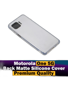 Motorola One 5G Back Cover Matte Style Sides Transparent Silicone Case For Moto One 5G