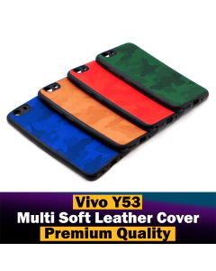 Vivo Y53 Back Cover Multicolour Soft Leather Case For Vivo Y53