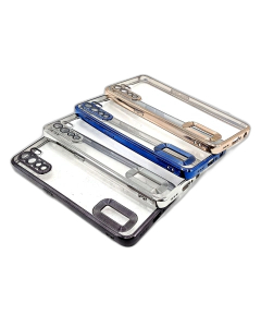 Oppo F15 Back Cover Soft Multi Chrome Border Camera Protection Cover For Oppo F15