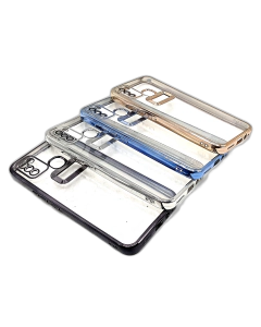 Infinix Hot 10 Lite Back Cover Soft Multi Chrome Border Camera Protection Cover For Infinix Hot 10 Lite