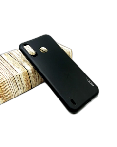 infinix Smart 4 Back Cover Black Soft Rock Style Case For infinix Smart 4