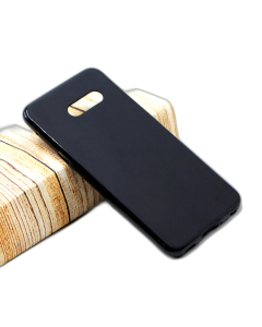 LG G8x ThinQ Back Cover Soft Plain Black Case For LG G8x ThinQ