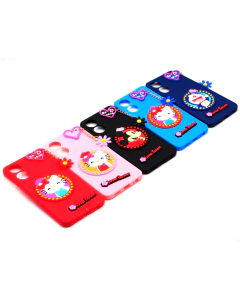 Vivo Y02s Back Cover Hello Kitty Braslate Chain Soft Case For Vivo Y02s