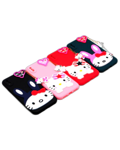 Apple iPhone XS Back Cover Hello Kitty Braslate Chain Soft Case For Apple iPhone XS