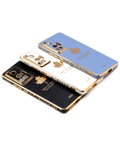 Vivo X70 Pro Back Cover Soft Multi Golden Border Camera Protection Cover For Vivo X70 Pro