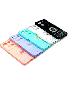 Infinix Note 30 Back Cover Mulitcolour Ladies Glitter Cover For Infinix Note 30