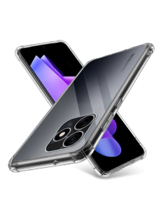 Tecno Spark 10C Back Cover Transparent Extra Bumper Anti Shock Soft Crystal Clear Case For Spark 10C