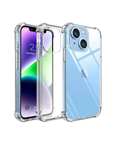Apple iPhone 14 Back Cover Transparent Extra Bumper Soft Crystal Clear Case For iPhone 14 - Anti Shock.