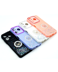 Tecno Spark 10 Back Cover Mulitcolour Ladies Cover For Spark 10 - Glitter