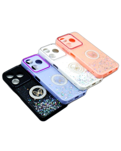 Tecno Spark 10C Back Cover Mulitcolour Ladies Cover For Spark 10C - Glitter