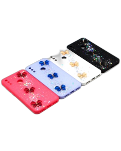Huawei Y7 2019 Back Cover Stylish Fancy Case For Y7 2019 - Glitter Flower