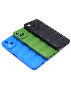 Vivo Y21s Back Cover Multicolour Soft Puff Case For Vivo Y21s