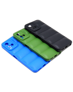 Vivo Y21A Back Cover Multicolour Soft Puff Case For Vivo Y21A