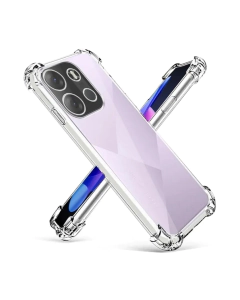 Tecno Pop 8 Back Cover Transparent Extra Bumper Anti Shock Soft Crystal Clear Case For Pop 8