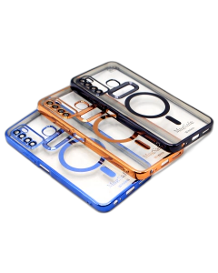 Tecno Camon 15 Back Cover Soft Multi Chrome Border Camera Protection Cover For Camon 15
