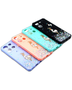 iTel A05s Back Cover Stylish Glitter Flower Fancy Case For iTel A05s