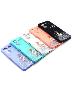 Tecno Pova 5 Pro Back Cover Stylish Glitter Flower Fancy Case For Pova 5 Pro