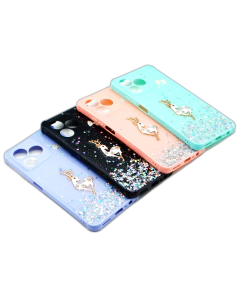 Realme C53 Back Cover Stylish Glitter Flower Fancy Case For C53