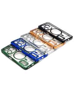 Tecno Pop 8 Back Cover Soft Multi Chrome Border Camera Protection Cover For Pop 8