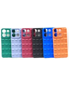 Infinix Smart 8 Back Cover Multicolour Soft Puff Case Smart 8