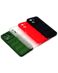 iTel A70 Back Cover Multicolour Soft Puff Case A70