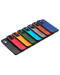 Oppo A96 Back Cover Multicolour Soft Leather Case For A96