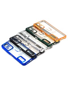 Infinix Note 11 Back Cover Soft Multi Chrome Border Camera Protection Cover Note 11
