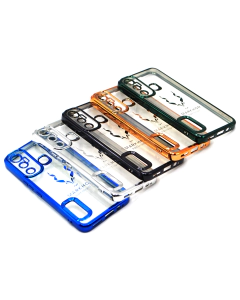 Infinix Hot 11 Back Cover Soft Multi Chrome Border Camera Protection Cover Hot 11