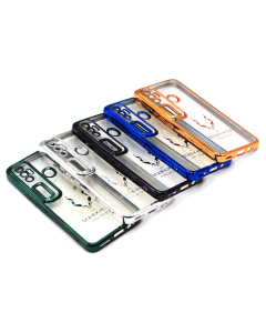 Tecno Spark 7 Pro Back Cover Soft Multi Chrome Border Camera Protection Cover Spark 7 Pro
