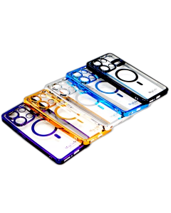Xiaomi Redmi Note 13 Back Cover Soft Multi Golden Border Camera Protection Cover For Redmi Note 13