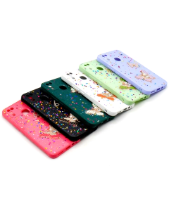Infinix Hot 10 Lite Back Cover Fancy Glitter Butterfly Style Cover Case For Hot 10 Lite