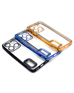 iTel A05s Back Cover Soft Multi Chrome Border Camera Protection Cover For iTel A05s