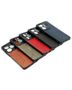 Tecno Spark Go 2024 Back Cover Multicolour Soft Leather Case For Spark Go 2024