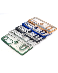 Oppo A60 4G Back Cover Soft Multi Chrome Border Camera Protection Cover For A60 4G