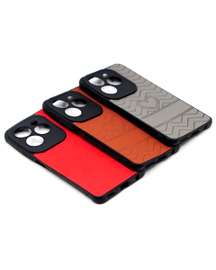 Infinix Hot 40 Pro Back Cover Multicolour Soft Leather Case For Hot 40 Pro