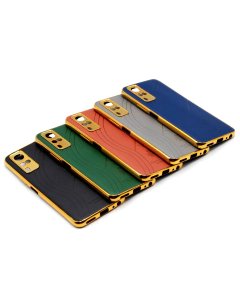 Vivo Y31 Back Cover Multicolour Soft Golden Border Leather Case For Vivo Y31