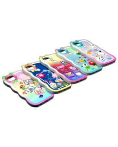 Oppo A12 Back Cover Fancy Doll Design Wave Style Cover Case For Oppo A12