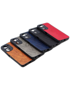 Vivo Y38 Back Cover Leather Style Soft Case For Vivo Y38