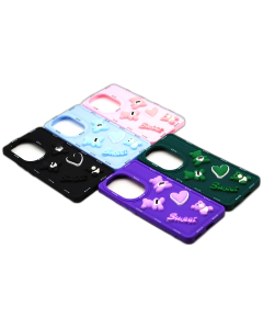 Oppo Reno 11 Back Cover Fancy Heart Glitter Sweet Style Cover Case For Oppo Reno 11