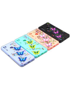Tecno Camon 15 Back Cover Fancy Glitter Butterfly Style Cover Case For Tecno Camon 15